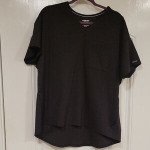 Cherokee Achieve Scrub Top With Pockets Black Short Sleeve XL